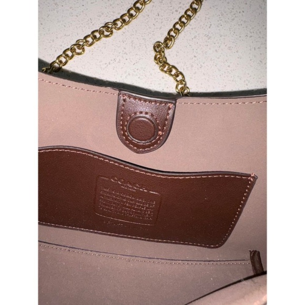 Coach Brooklyn 23 Chain Shoulder Bag Maple Authentic Preppy Minimalist Old Money - Picture 11 of 15